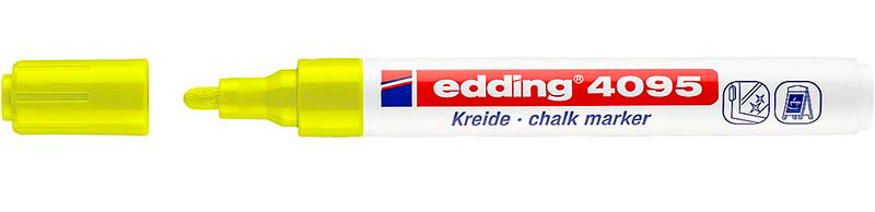 Маркер для черной доски стираемый edding 4095, круглый наконечник, 2-3 мм