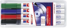 Набор маркеров перманентных для CD, пигментная тушь, 0,75 мм, 4 цвета в наборе