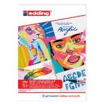 Блокнот для масла и акрила edding, склеенный, 300 гр/м2, А4