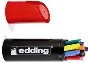 Набор фломастеров для бумаги и картона, 10 цветов в металлической банке