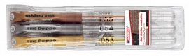 Набор гелевых роллеров 0,7 мм, 3 цвета металлик в наборе (53,54,55)