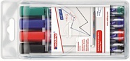 Набор маркеров для белых  досок, круглый наконечник, 1,5-3 мм, 4 цвета в наборе